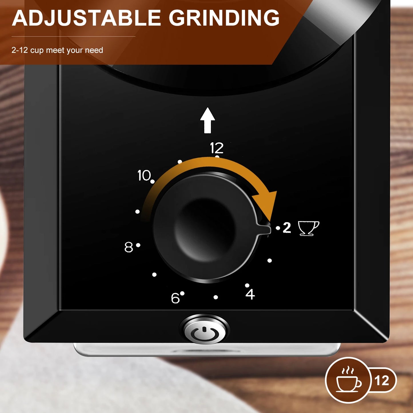 KIRAINAFLY COMPACT BURR COFFEE GRINDER