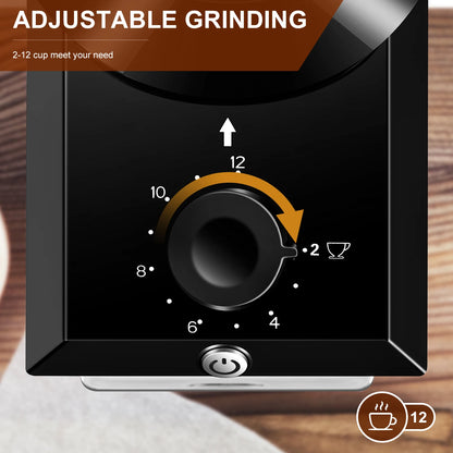 KIRAINAFLY COMPACT BURR COFFEE GRINDER