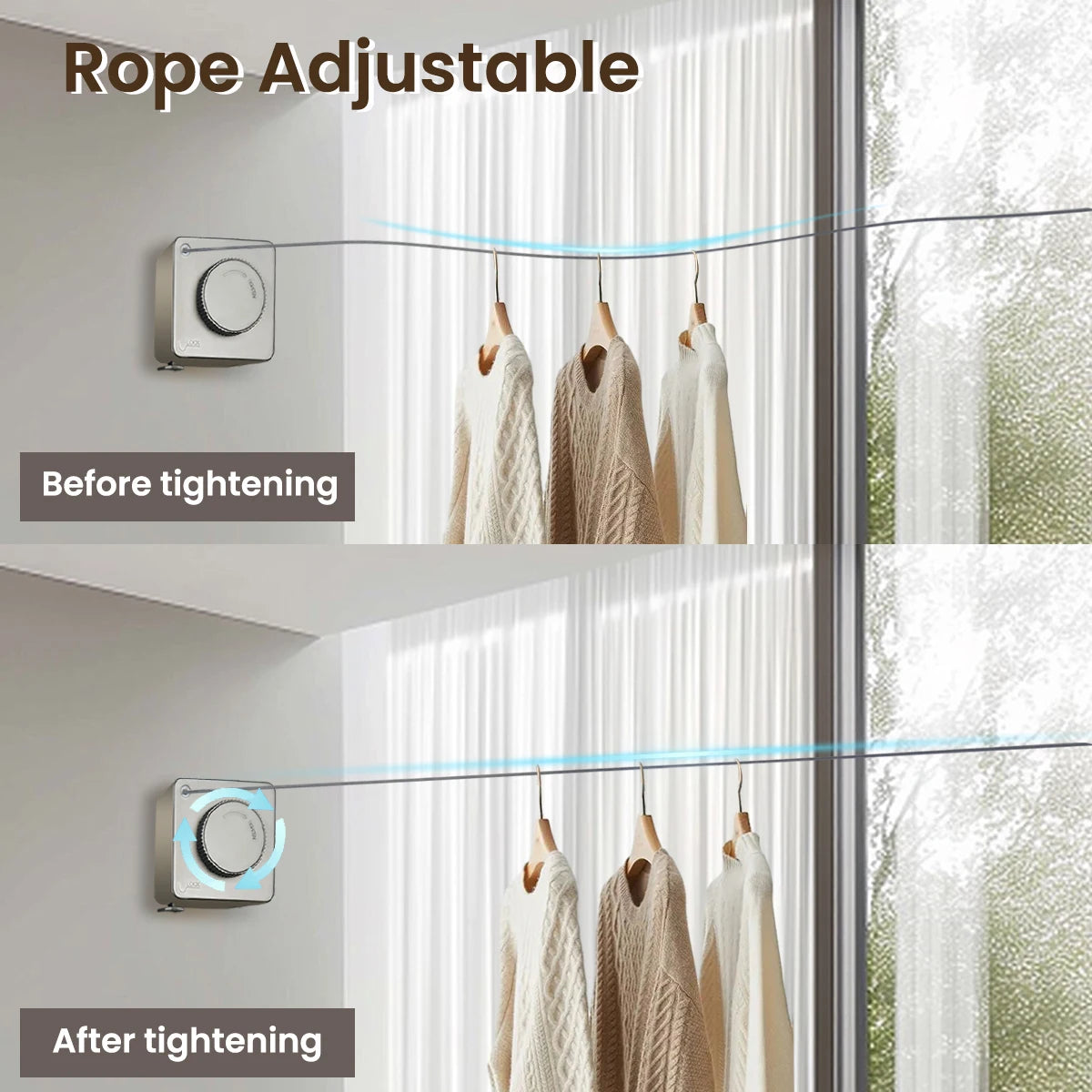 Retractable Clothesline Non Sagging