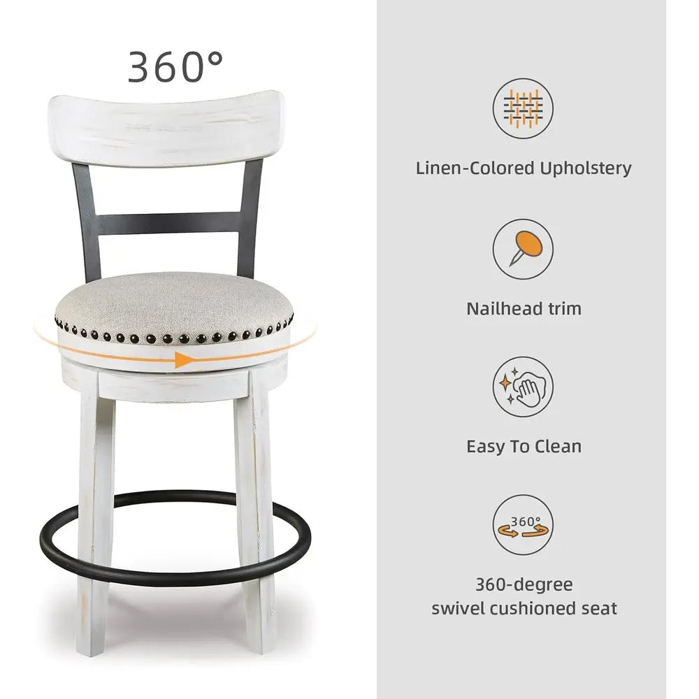 Swivel 24.5" Counter Height Barstool