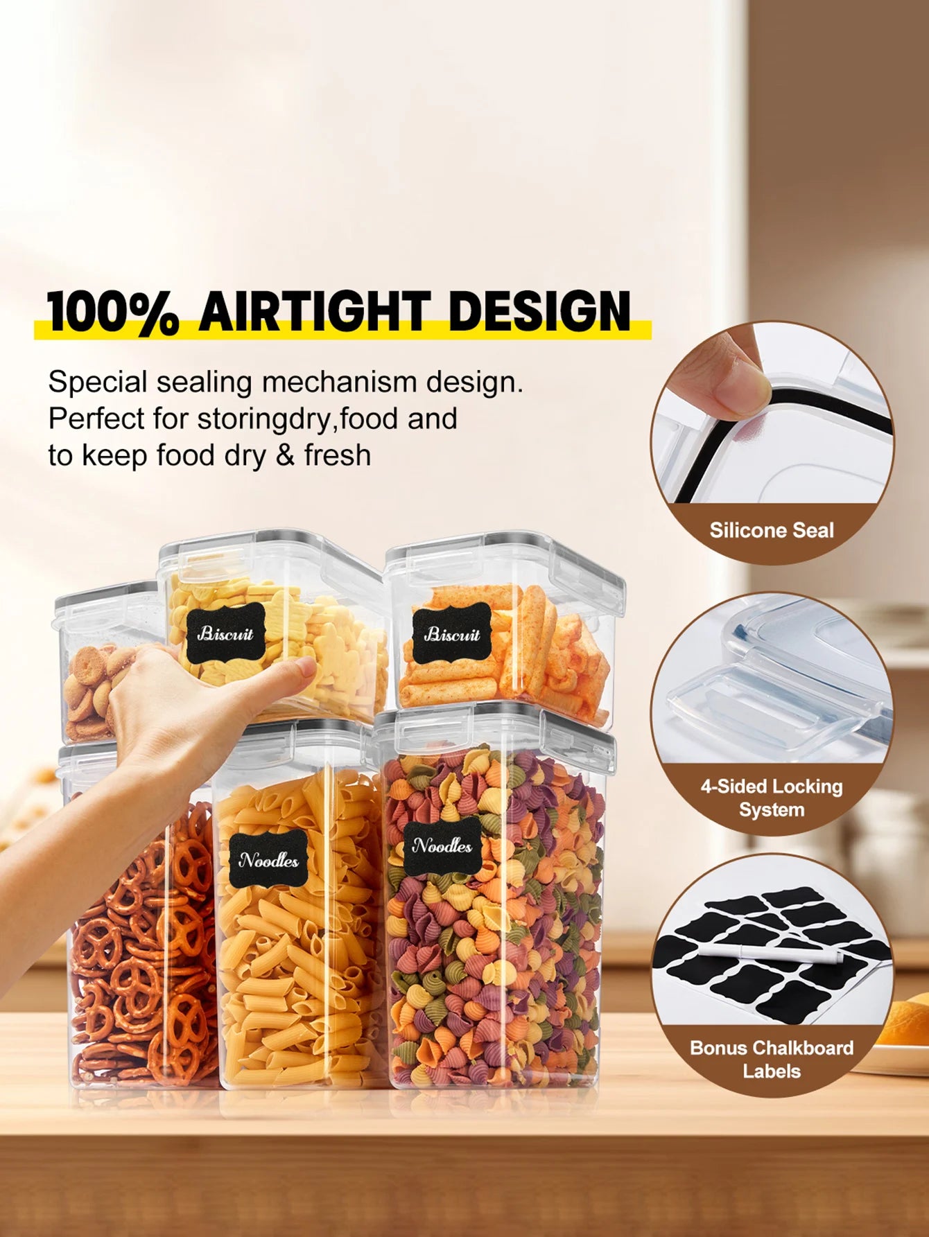 24 pc storage containers with sealed lids
