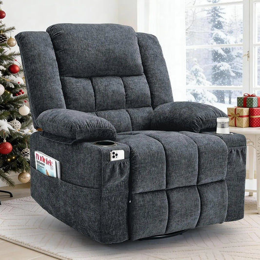 Customized Swivel Rocker Recliner with Massage and Heating